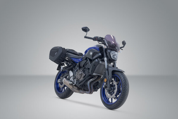 Juego de alforjas PRO BLAZE Negro. Yamaha MT-07/Moto Cage/Tracer.