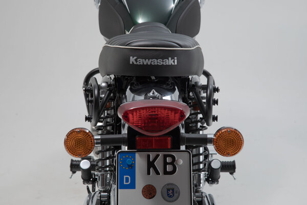 Legend Gear sistema di borse laterali LC Kawasaki W800 / Street / Cafe (11-), W650 (99-06).