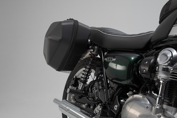 URBAN ABS side case system 2x 16,5 l. Kawasaki W800 / Street / Cafe, W650.