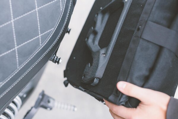 Legend Gear side bag system LC Black Edition Triumph Scrambler (05-16).