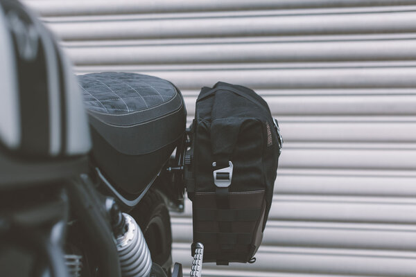 Legend Gear side bag system LC Black Edition Triumph Scrambler (05-16).