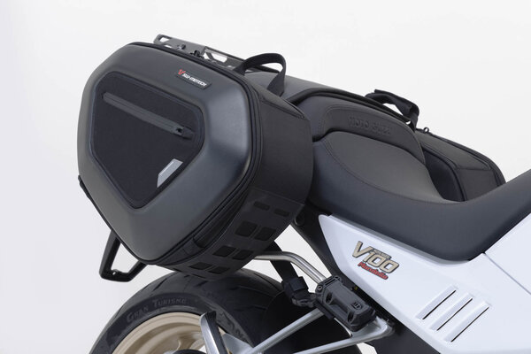 Set borse laterali PRO BLAZE Nero. Moto Guzzi V100 Mandello/S (22-).