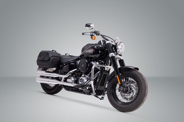 Système de sacoches latérales LH1/LH1 Legend Gear 2x 19,5 l. Softail StrBob (17-), Standard (20-).