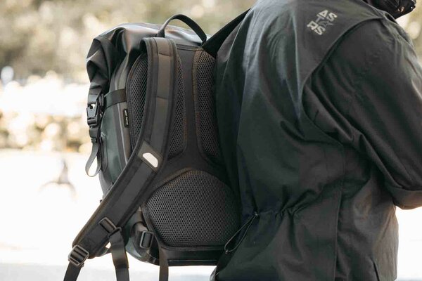 Daily WP backpack 22 l. Black. Waterproof.