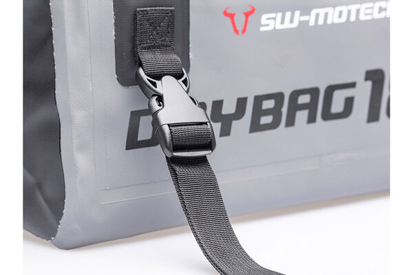 Drybag 180 tail bag 18 l. Grey/black. Waterproof.