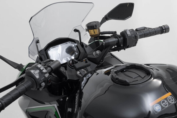 Supporto navigatore per manubrio Nero. Kawasaki Z1000SX, Ninja 1000SX.