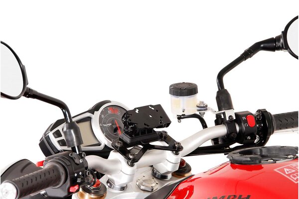 GPS mount for handlebar Black. Triumph Speed Triple 1050 (10-).