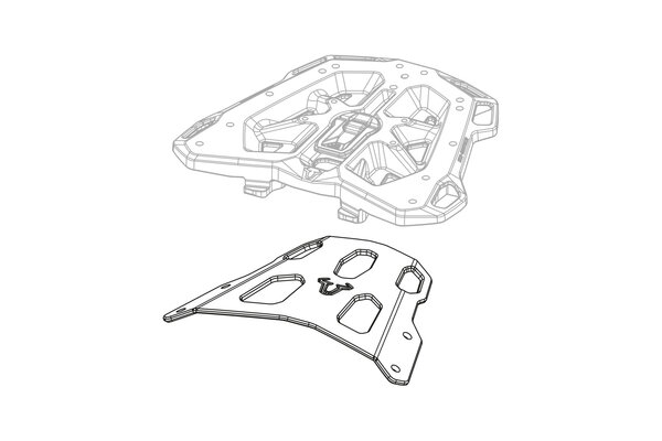 Porte-bagages STREET-RACK Noir. Honda CBR 1100 XX Blackbird (97-07).