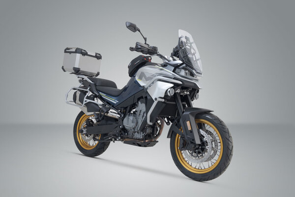 Système topcase TRAX ADV Gris. CFMoto 800MT (21-).