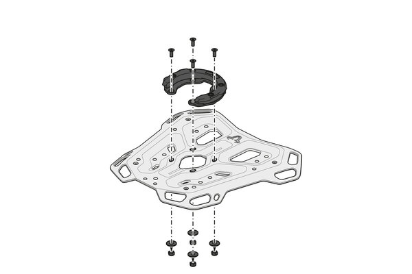 Portabagagli ADVENTURE-RACK Nero. CFMoto 450MT (23-)/ 800 MT-X (24-).