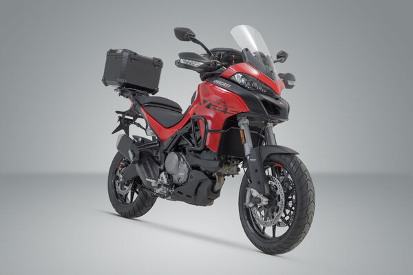Casco de asiento para motocicleta – Mochila de motocicleta de 38L  impermeable (rojo)
