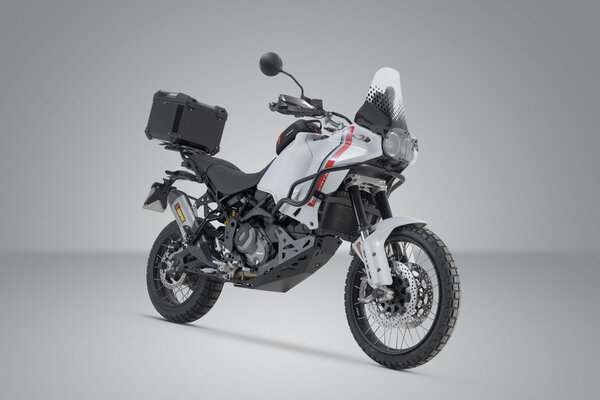 TRAX ADV Topcase-System Schwarz. Ducati DesertX (22-).