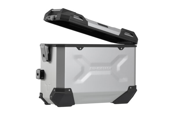 Sistema valigie in alluminio TRAX ADV Argento. 45/45 l. CB500X, CB500F, CBR500R, NX500.