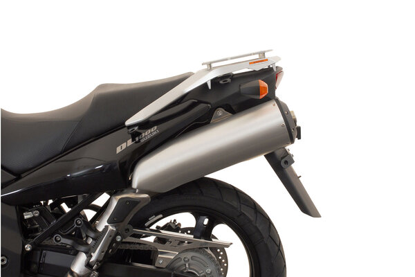 TRAX ADV aluminium case system Black. 37/37 l. Suzuki DL1000 / Kawasaki KLV1000.