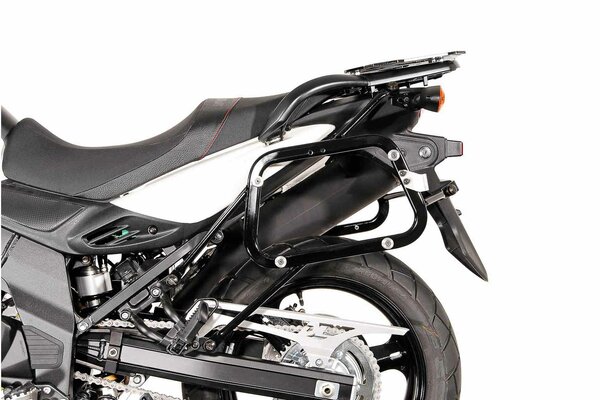 TRAX ADV aluminium case system Black. 45/37 l. Suzuki DL 650 V-Strom (11-16).