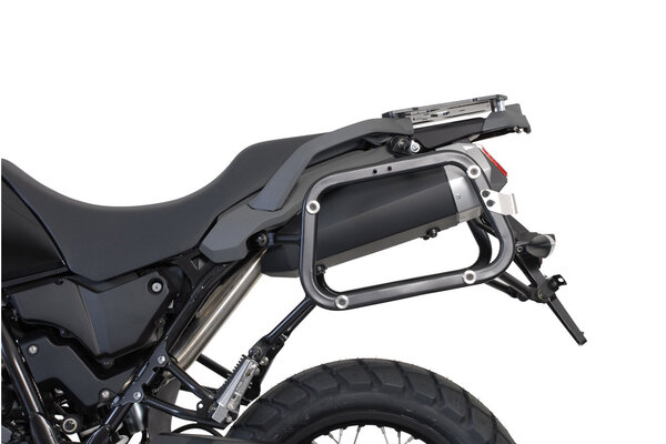 Sistema valigie in alluminio TRAX ADV Argento. 37/37 l. Yamaha XT 660 Z Teneré (07-16).