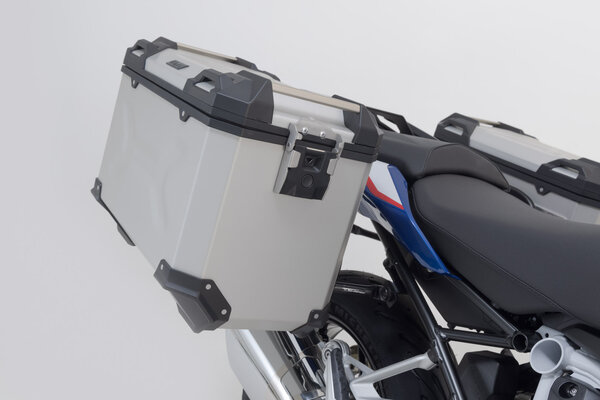 TRAX ADV aluminium case system Silver. 45/45 l. BMW R 1200 R/RS, R 1250 R/RS.