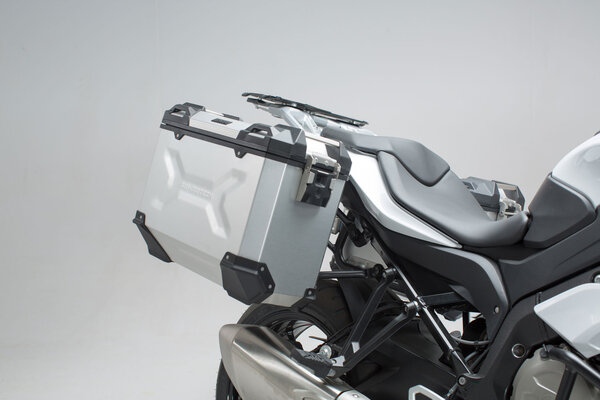 Sistema valigie in alluminio TRAX ADV Argento. 45/45 l. BMW S 1000 XR (15-19).