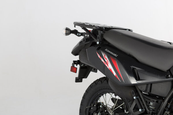 EVO Kofferträger Schwarz. Verstärkt. Kawasaki KLR650 (08-18).