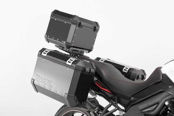 TRAX ADV aluminium case system Black. 45/37 l. Triumph Tiger 1050 Sport (13-).