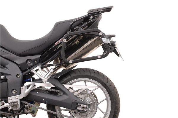 Sistema valigie in alluminio TRAX ADV Nero. 45/37 l. Triumph Tiger 1050 (06-12).