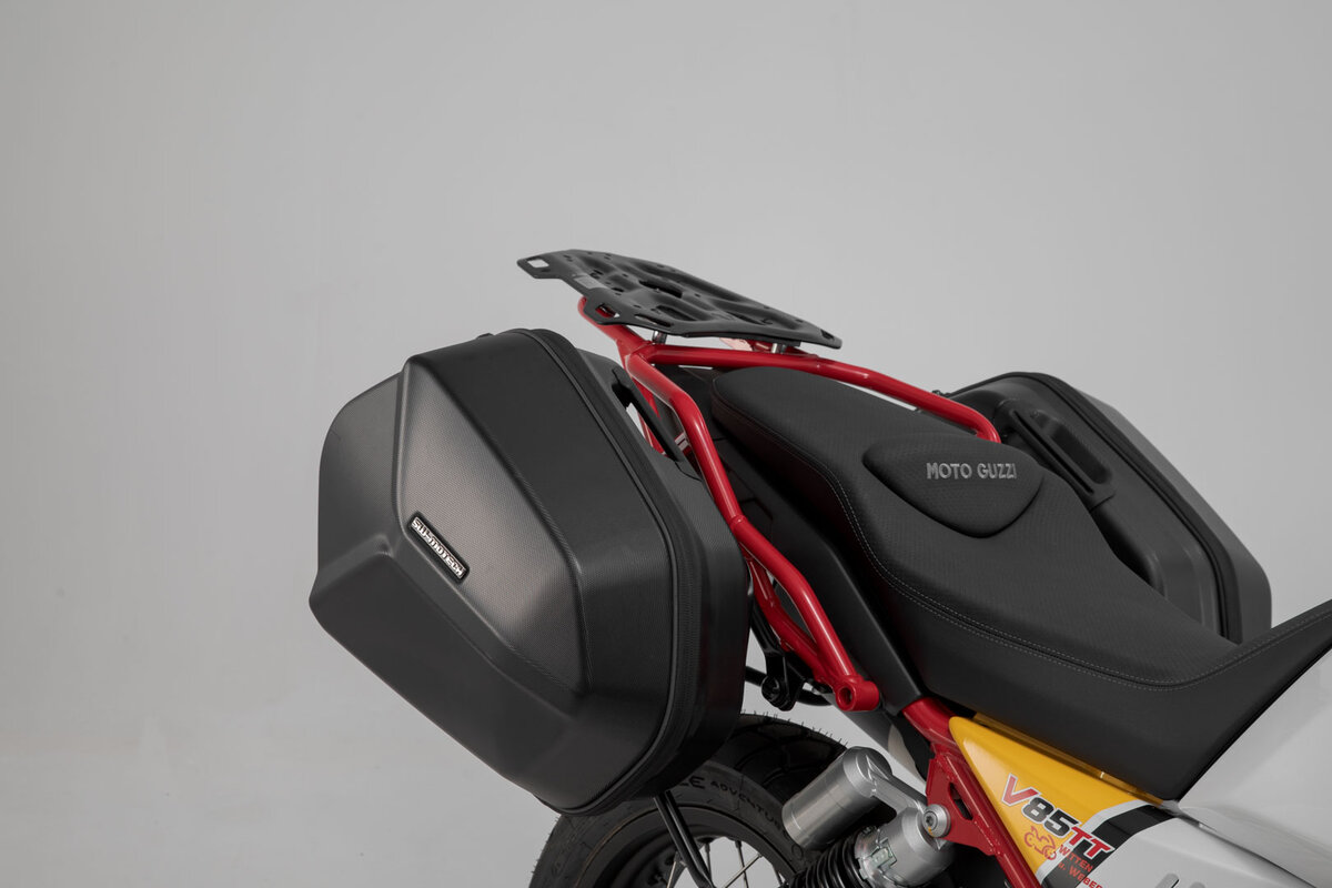 Sistema de maletas laterales AERO ABS para Moto Guzzi V85 TT (19-) -  SW-MOTECH