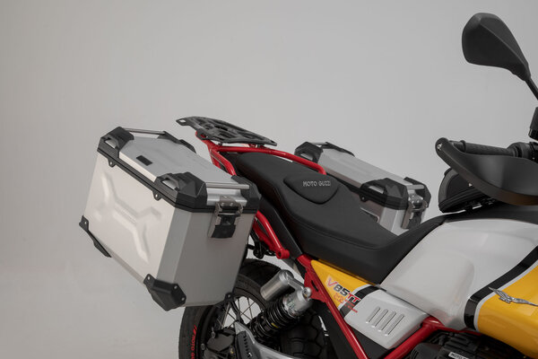 Sistema de maletas TRAX ADV Plata. 37/45 l. Moto Guzzi V85 TT (19-).