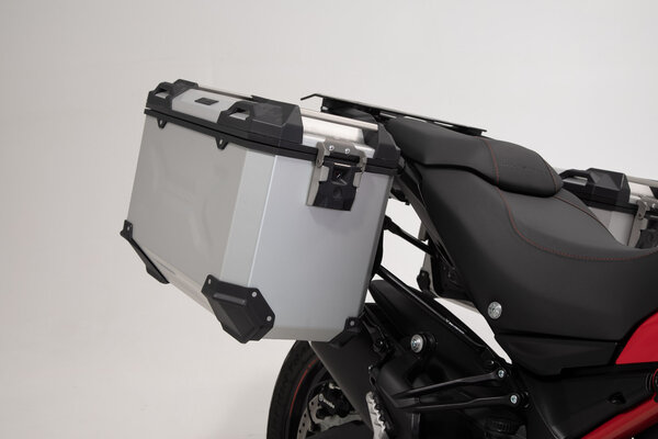 TRAX ADV aluminium case system Silver. 45/45 l. Multistrada 1200/ 1260/ 950/ V2.