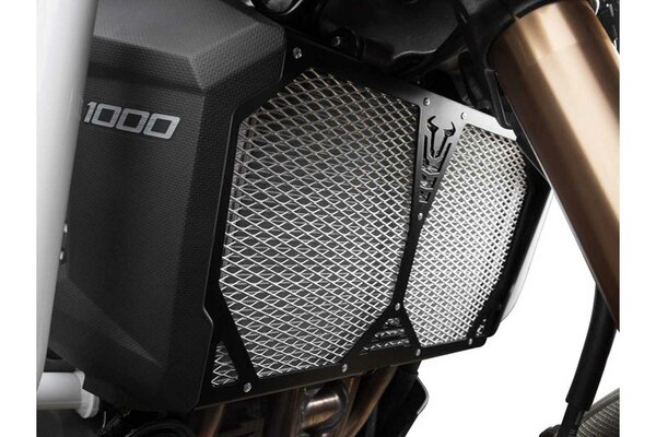 Radiator guard Black/silver. Kawasaki Versys 1000 (12-18).