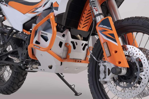 Protección del motor Plateado. KTM 790 Adv/R, 890 Adv/R.