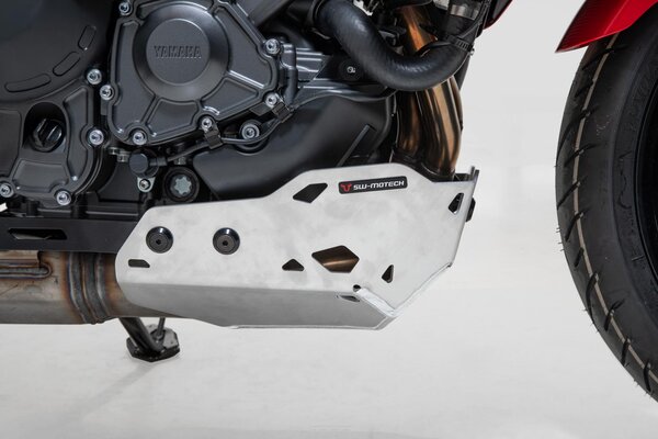 Motorschutz Silbern. Yamaha Tracer 9 / GT (20-) / GT+ (22-).