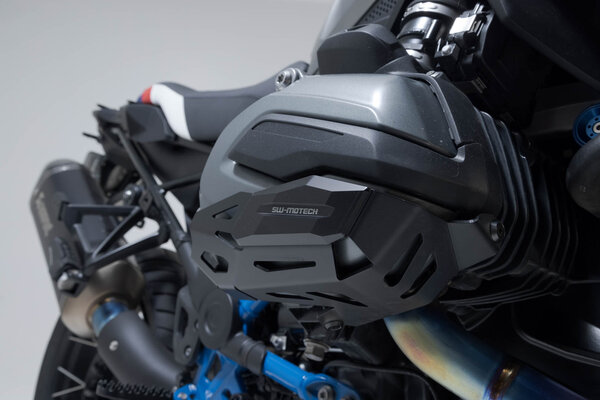 Protection de cylindre Noir. BMW R 1200 (12-18).