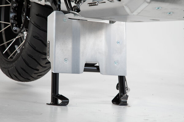 Engine guard extension for centerstand Silver. BMW R1200GS (12-18), R1250GS (18-).