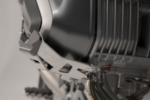 Protección de cilindro Negro/Plata. BMW R 1250 GS, R 1250 R.
