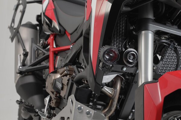 Soporte para faros Negro. Honda CRF1000L Africa Twin anillo SBL.