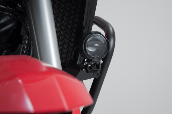 EVO fog light kit Black. Honda CRF1000L/CRF1100L with crash bar.