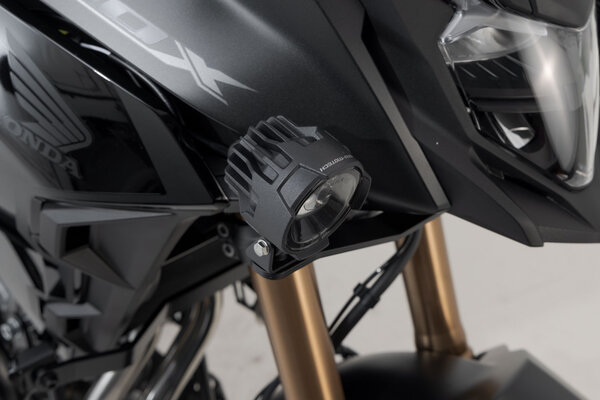 Support pour feux additionnels Noir. Honda CB500X (18-), NX500 (23-).