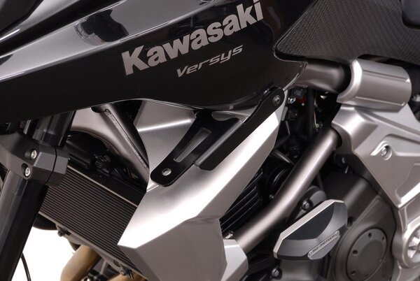 Supporto per faretti Nero. Kawasaki Versys 650 (09-14).
