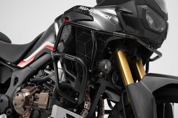 Crashbars supérieurs Noir. Honda CRF1000L Africa Twin (15-).