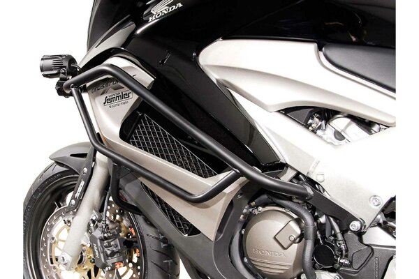 Protecciones laterales de motor Negro. Honda VFR 800 X Crossrunner (11-14).