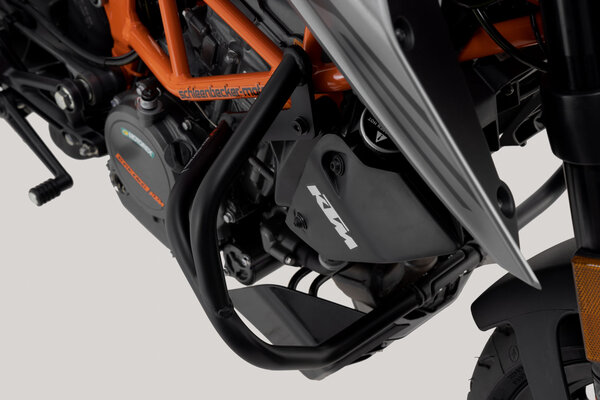 Protecciones laterales de motor Negro. KTM Duke 125 (21-23) / 200 (17-).