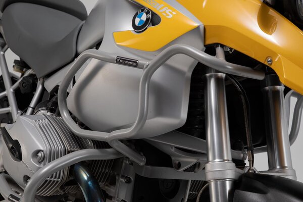 Barra di protezione superiore Argento. BMW R1200 GS (04-07). Solo con barra.