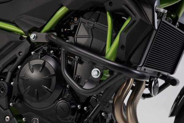 Barra di protezione motore Nero. Kawasaki Z650 (16-) / Z650RS (21-).