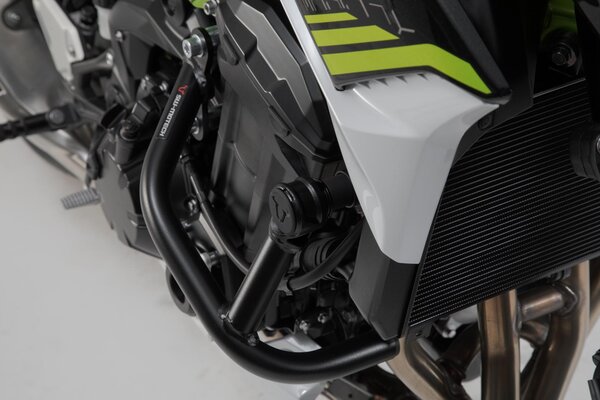 Protecciones laterales de motor Negro. Kawasaki Z900 (16-).