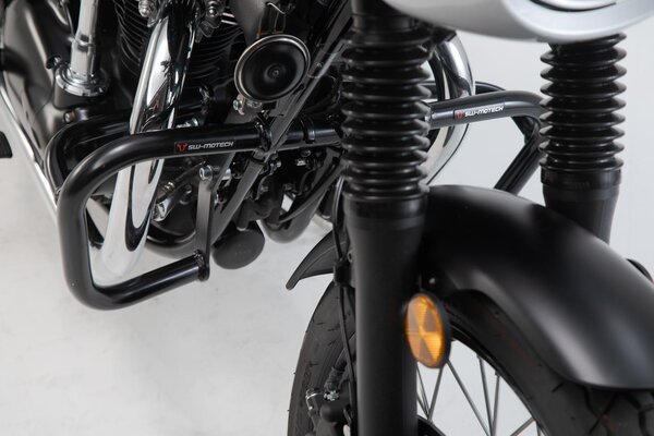 Barra di protezione motore Nero. Kawasaki W800 Street / Cafe (18-).