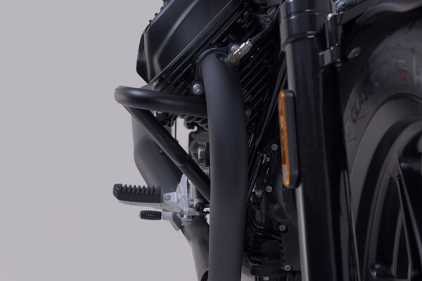 Barra di protezione motore Nero. Modelli Moto Guzzi V7/V9.