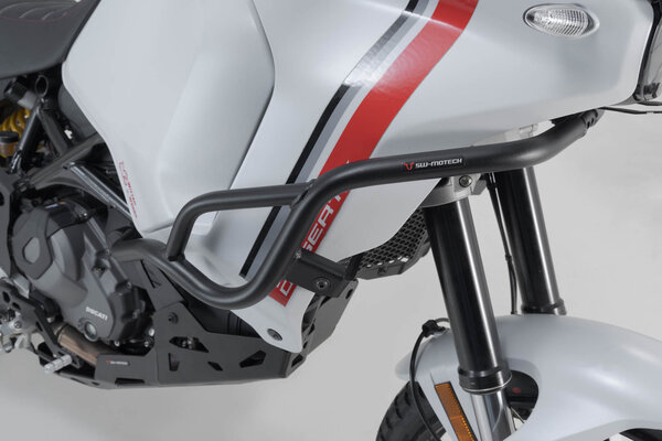 Protecciones laterales de motor Negro. Ducati DesertX (22-).