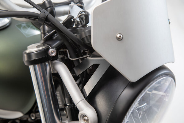 Windschild Silbern. Triumph Street Scrambler 900 (16-).