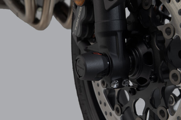 Kit de topes anticaidas para el eje delantero Negro. Honda CB1000R (18-).