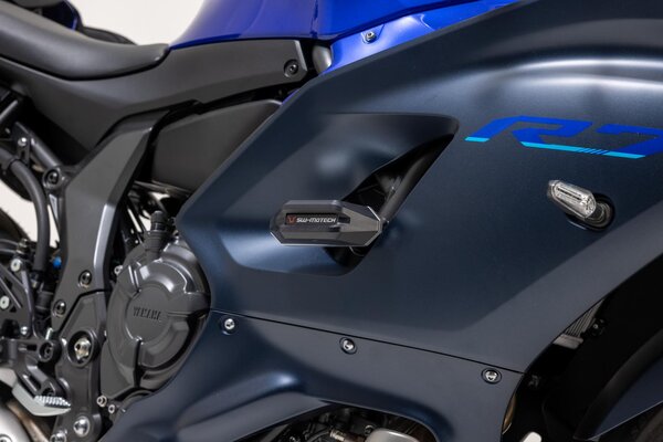 Kit de patins de cadre Noir. Yamaha YZF-R7 (21-).